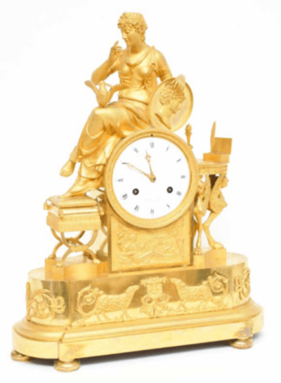 Pendule symbolisant l'amour et l'amitié